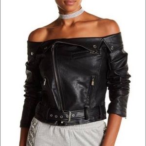COPY - Off-the-Shoulder Moto Jacket